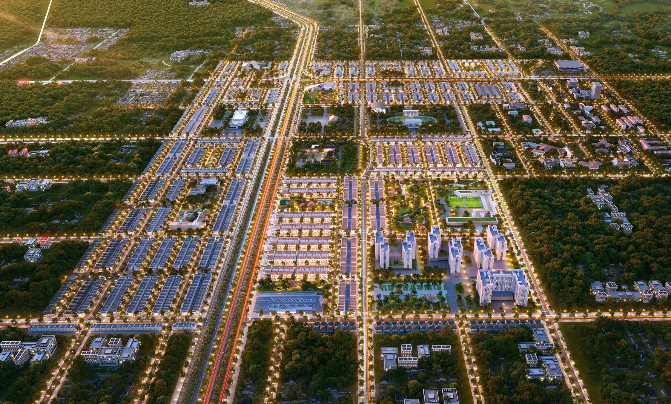 Tổng thể quy hoạch The Link City